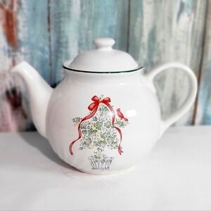 Vintage Corelle Coordinates Callaway Christmas Teapot